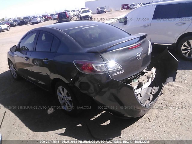 JM1BL1VG2B1403731 - 2011 MAZDA 3 I GRAY photo 3