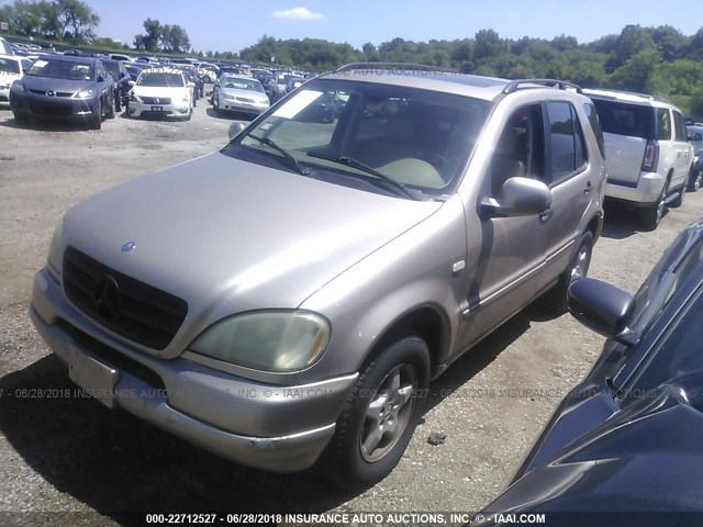 4JGAB54E31A269232 - 2001 MERCEDES-BENZ ML 320 Champagne photo 2