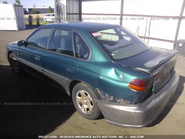 4S3BD6850X7243132 - 1999 SUBARU LEGACY 30TH ANN SUS/LTD/OUTBACK GREEN photo 3