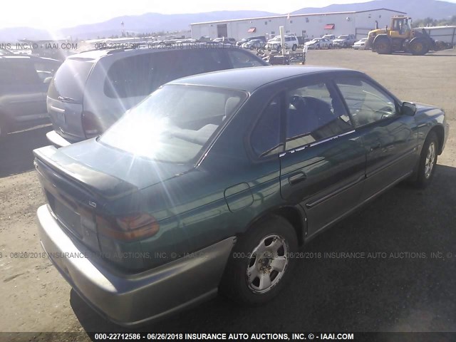 4S3BD6850X7243132 - 1999 SUBARU LEGACY 30TH ANN SUS/LTD/OUTBACK GREEN photo 4