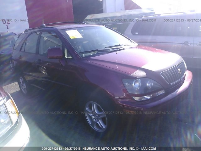 JT6HF10U0Y0152292 - 2000 LEXUS RX 300 RED photo 1