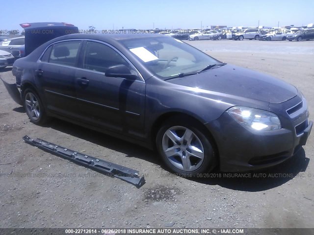 1G1ZA5EB5AF285300 - 2010 CHEVROLET MALIBU LS GRAY photo 1