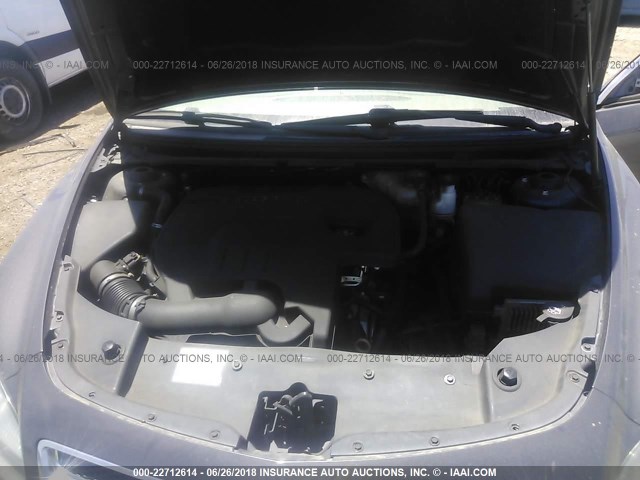 1G1ZA5EB5AF285300 - 2010 CHEVROLET MALIBU LS GRAY photo 10
