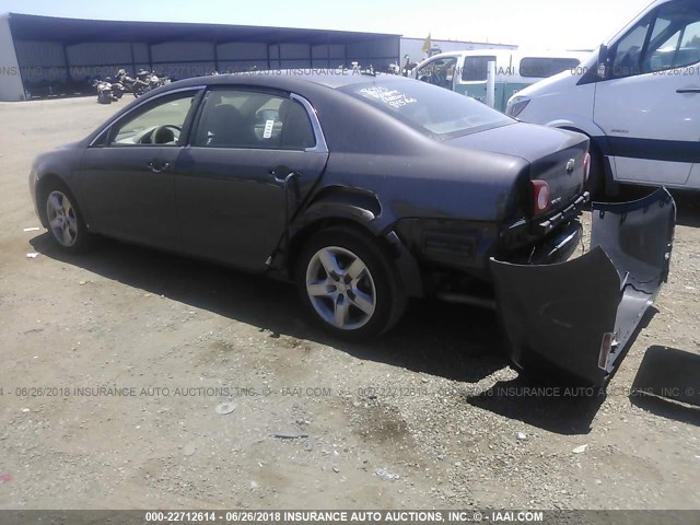1G1ZA5EB5AF285300 - 2010 CHEVROLET MALIBU LS GRAY photo 3