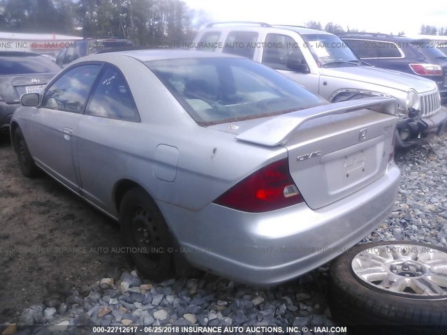 1HGEM22972L036515 - 2002 HONDA CIVIC EX SILVER photo 3