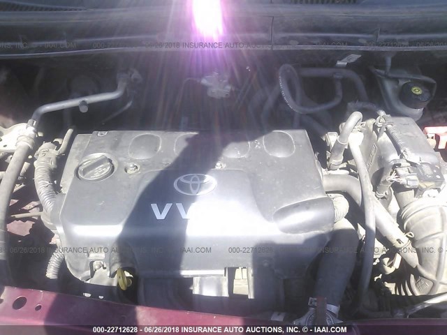 JTLKT324X64082729 - 2006 TOYOTA SCION XB ბურგუნდია ფოტო 10