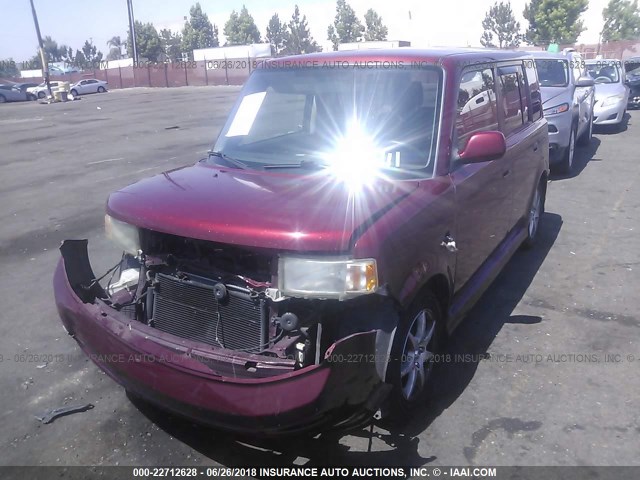 JTLKT324X64082729 - 2006 TOYOTA SCION XB BURGUNDY photo 2