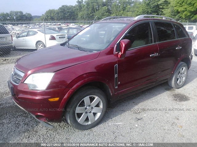 3GSCL537X8S613603 - 2008 SATURN VUE XR MAROON photo 2