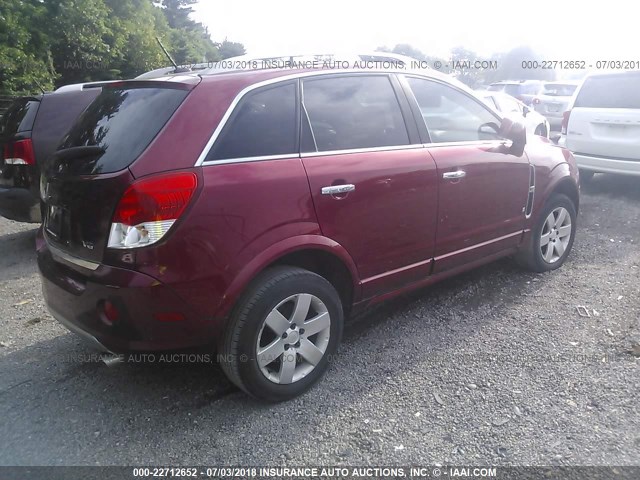 3GSCL537X8S613603 - 2008 SATURN VUE XR MAROON photo 4