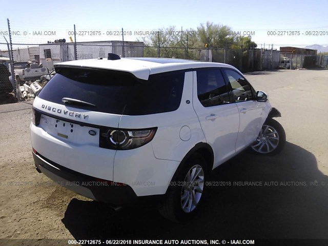 SALCR2BG5HH671887 - 2017 LAND ROVER DISCOVERY SPORT HSE WHITE photo 4