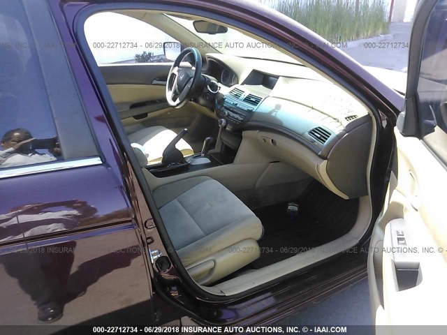 1HGCP36848A009931 - 2008 HONDA ACCORD EXL BURGUNDY photo 5