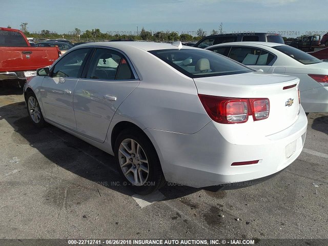 1G11C5SL3EF190485 - 2014 CHEVROLET MALIBU 1LT WHITE photo 3