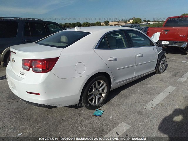 1G11C5SL3EF190485 - 2014 CHEVROLET MALIBU 1LT WHITE photo 4