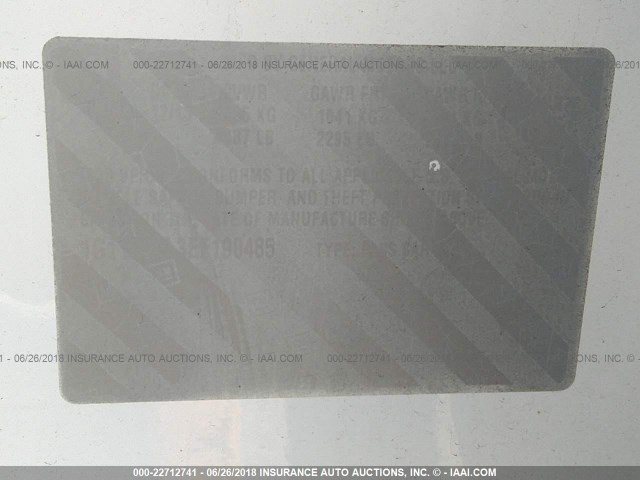 1G11C5SL3EF190485 - 2014 CHEVROLET MALIBU 1LT WHITE photo 9