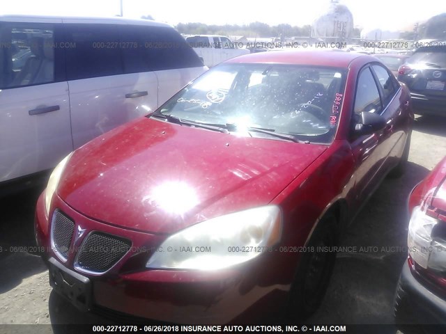 1G2ZF58B774219280 - 2007 PONTIAC G6 VALUE LEADER/BASE RED photo 2
