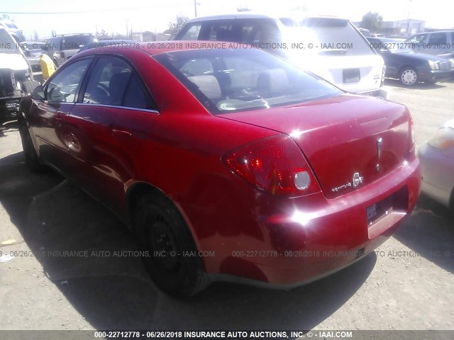 1G2ZF58B774219280 - 2007 PONTIAC G6 VALUE LEADER/BASE RED photo 3