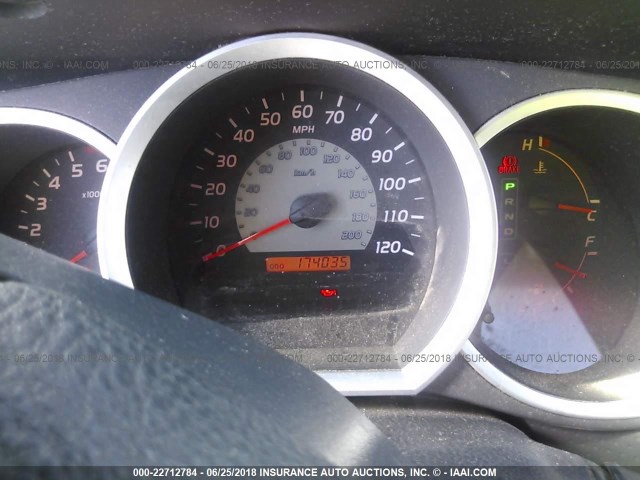 5TETU62N55Z069478 - 2005 TOYOTA TACOMA PRERUNNER ACCESS CAB RED photo 7