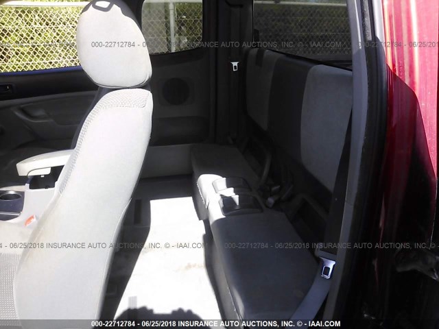 5TETU62N55Z069478 - 2005 TOYOTA TACOMA PRERUNNER ACCESS CAB RED photo 8