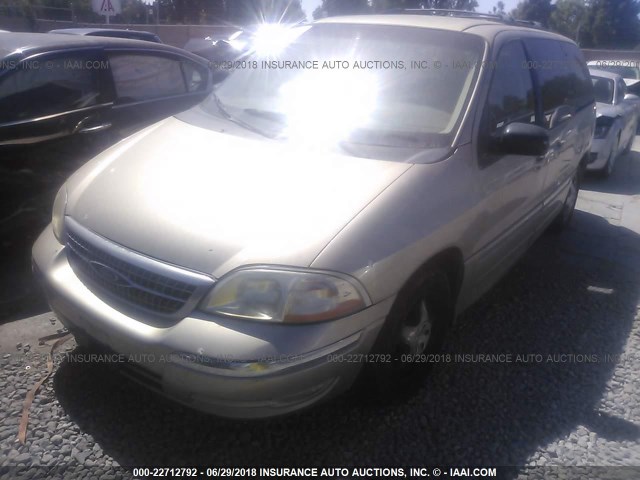 2FMDA5343YBC11404 - 2000 FORD WINDSTAR SEL GOLD photo 2