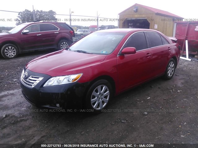 JTNBE46K673102353 - 2007 TOYOTA CAMRY NEW GENERAT CE/LE/XLE/SE RED photo 2