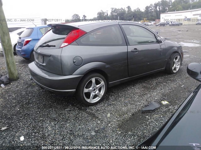 1FAHP31N57W324830 - 2007 FORD FOCUS ZX3/S/SE/SES GRAY photo 4