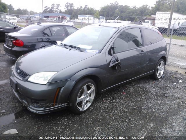 1FAHP31N57W324830 - 2007 FORD FOCUS ZX3/S/SE/SES GRAY photo 6