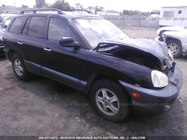 KM8SC73E13U514366 - 2003 HYUNDAI SANTA FE GLS/LX BLACK photo 1