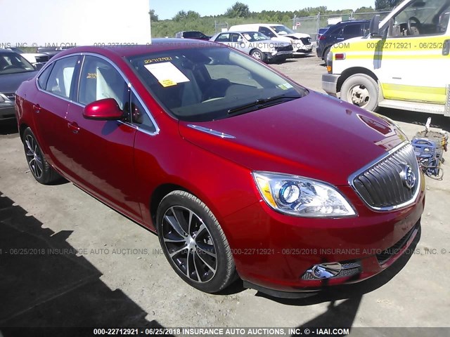 1G4PW5SK4G4183653 - 2016 BUICK VERANO SPORT TOURING RED photo 1