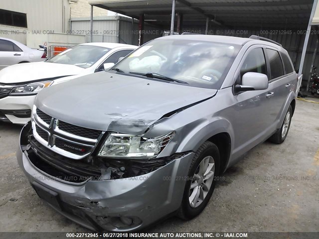 3C4PDCBBXFT737897 - 2015 DODGE JOURNEY SXT SILVER photo 2