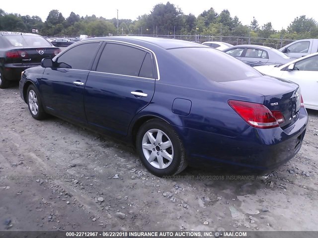 4T1BK36B08U293721 - 2008 TOYOTA AVALON XL/XLS/TOURING/LIMITED BLUE photo 3