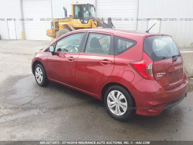 3N1CE2CP8HL360203 - 2017 NISSAN VERSA NOTE S/S PLUS/SV/SL/SR RED photo 3