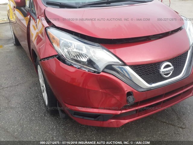 3N1CE2CP8HL360203 - 2017 NISSAN VERSA NOTE S/S PLUS/SV/SL/SR RED photo 6
