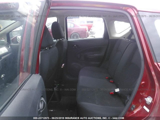 3N1CE2CP8HL360203 - 2017 NISSAN VERSA NOTE S/S PLUS/SV/SL/SR RED photo 8