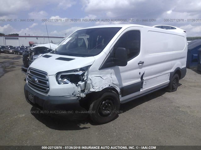 1FTYE1YMXFKA58311 - 2015 FORD TRANSIT T-150 WHITE photo 2