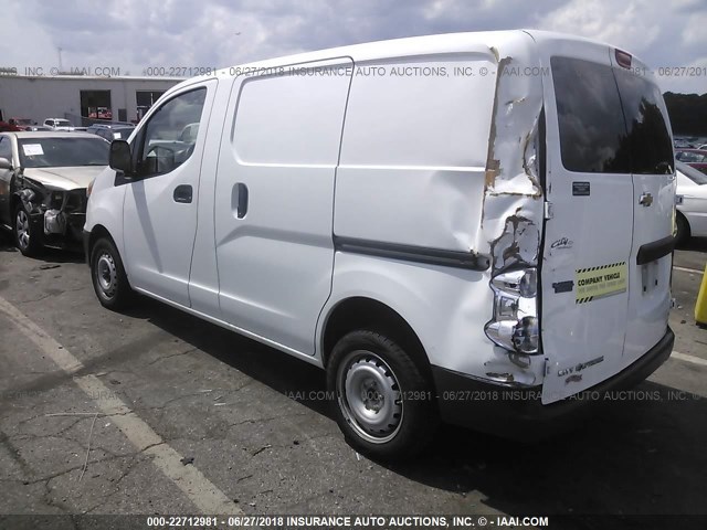 3N63M0YN0FK693216 - 2015 CHEVROLET CITY EXPRESS LS WHITE photo 3