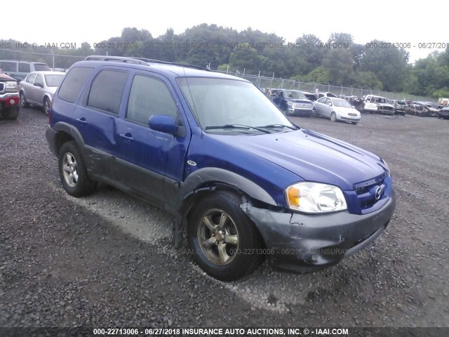 4F2CZ94156KM26337 - 2006 MAZDA TRIBUTE S BLUE photo 1