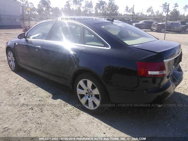 WAUDH74F86N163859 - 2006 AUDI A6 3.2 QUATTRO BLACK photo 3