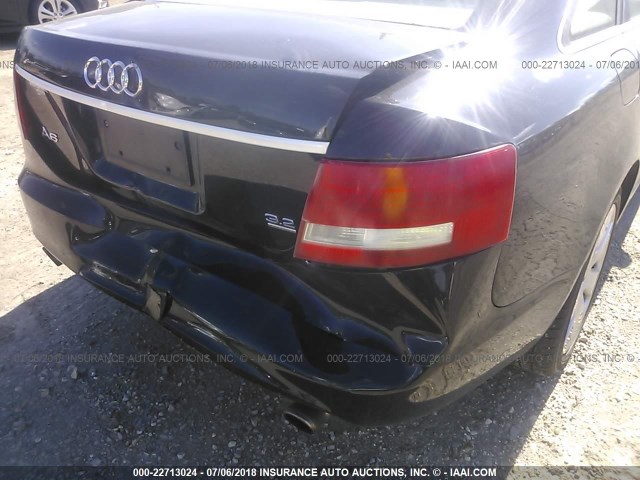 WAUDH74F86N163859 - 2006 AUDI A6 3.2 QUATTRO BLACK photo 6