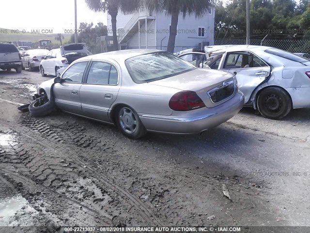 1LNHM97V82Y606563 - 2002 LINCOLN CONTINENTAL  TAN photo 3