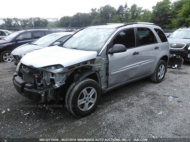 2CNDL23F166207691 - 2006 CHEVROLET EQUINOX LS SILVER photo 2