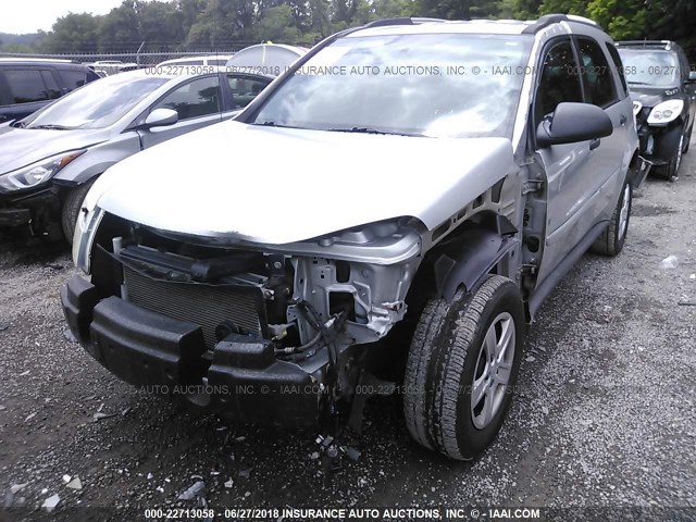 2CNDL23F166207691 - 2006 CHEVROLET EQUINOX LS SILVER photo 6