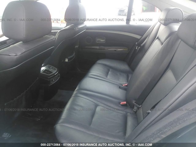 WBAGL63505DP75525 - 2005 BMW 745 I BLACK photo 8