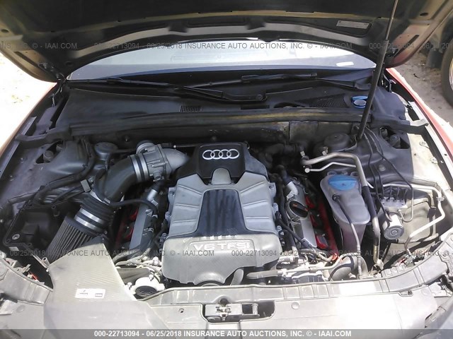 WAUVGAFR6DA046376 - 2013 AUDI S5 PRESTIGE RED photo 10