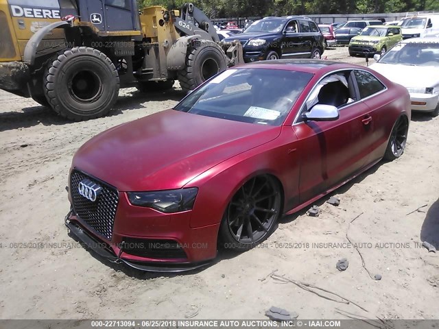 WAUVGAFR6DA046376 - 2013 AUDI S5 PRESTIGE RED photo 2