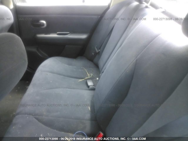 3N1BC11E38L432311 - 2008 NISSAN VERSA S/SL GRAY photo 8