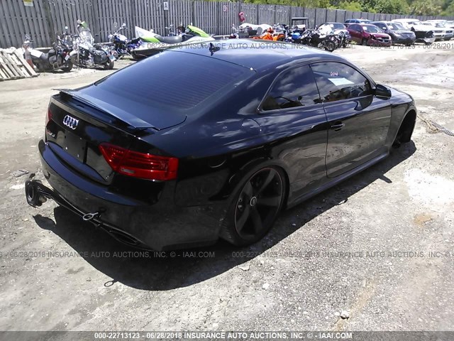 WUAC6AFR6FA901421 - 2015 AUDI RS5 BLACK photo 4