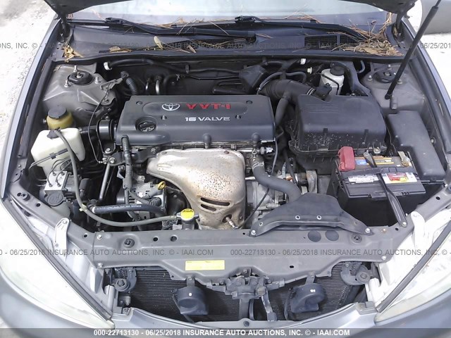 4T1BE32K33U742072 - 2003 TOYOTA CAMRY LE/XLE/SE ნაცრისფერი ფოტო 10