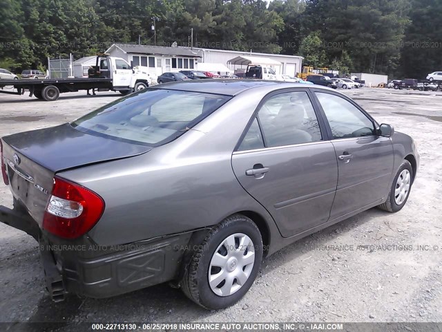4T1BE32K33U742072 - 2003 TOYOTA CAMRY LE/XLE/SE ნაცრისფერი ფოტო 4