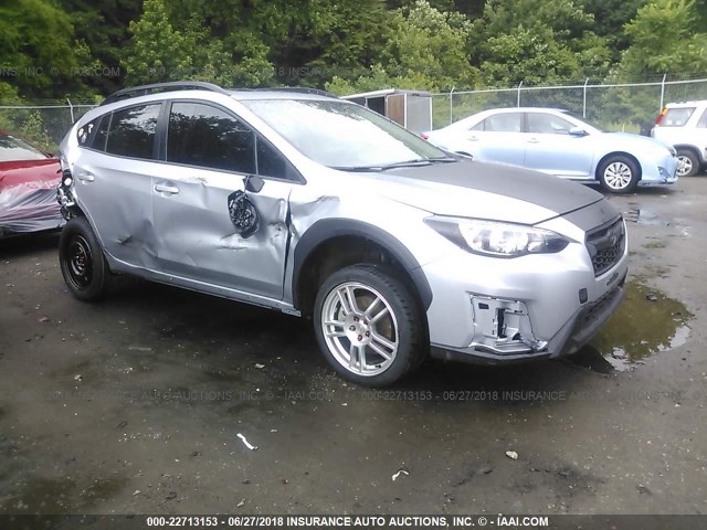 JF2GTACC7JH214277 - 2018 SUBARU CROSSTREK PREMIUM Արծաթագույն լուսանկար 1