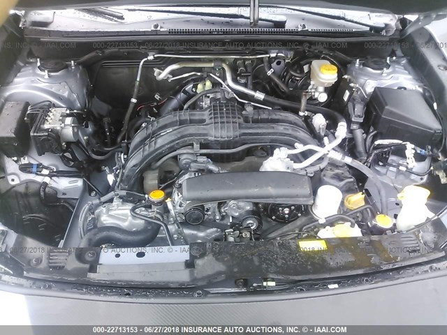 JF2GTACC7JH214277 - 2018 SUBARU CROSSTREK PREMIUM Արծաթագույն լուսանկար 10